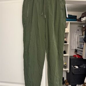Athleta Olive Green Track Pants NWT